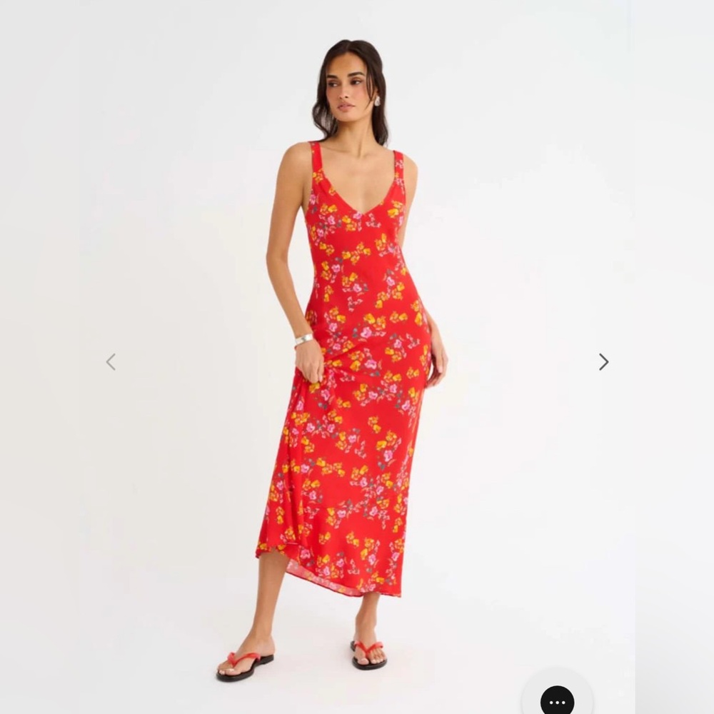 Rumored Sunnyside Midi Floral Dress